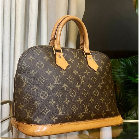 Louis Vuitton Monogram Alma PM Brown Canvas Leather Handbag - Picture 7 of 15